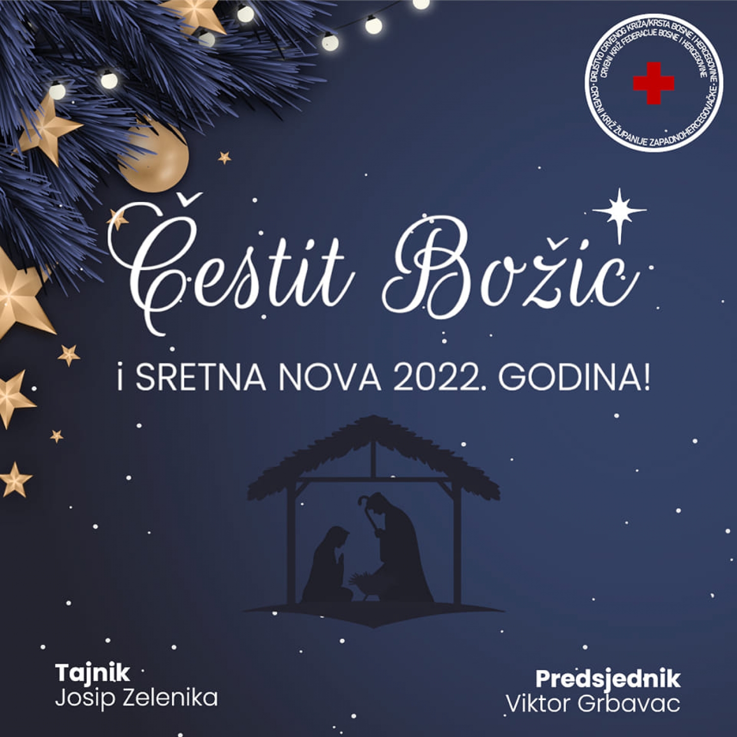 Božićna čestitka Crvenog križa ŽZH