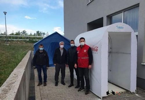 CK ŽZH: Postavljen dezinfekcijski tunel ispred Zavoda &quot;Bučine&quot;